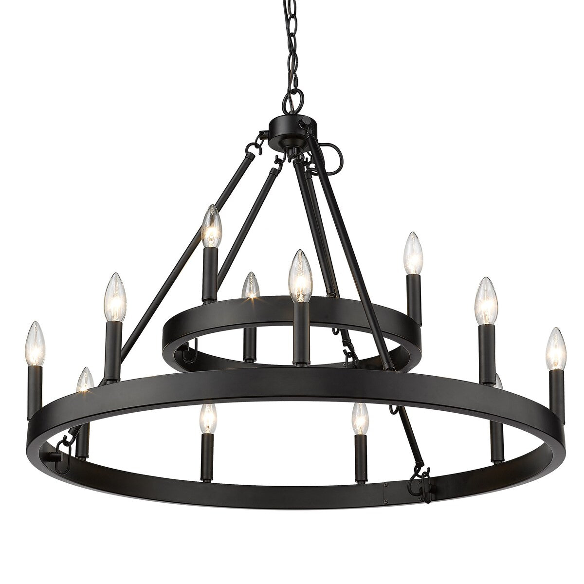 Alastair 2 Tier - 12 Light Chandelier - 35x24.5"