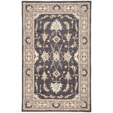 Alastair Handmade Medallion Taupe/ Black Area Rug (5' X 8') - 5' x 8'/Surplus
