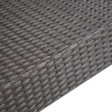 Alaya Modern Wicker and Glass Top Outdoor Coffee Table by M&L Co.