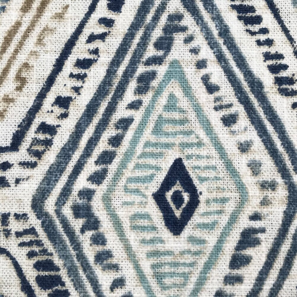 Alazea Geometric Throw Pillow, Bluestone