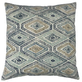 Alazea Geometric Throw Pillow, Bluestone