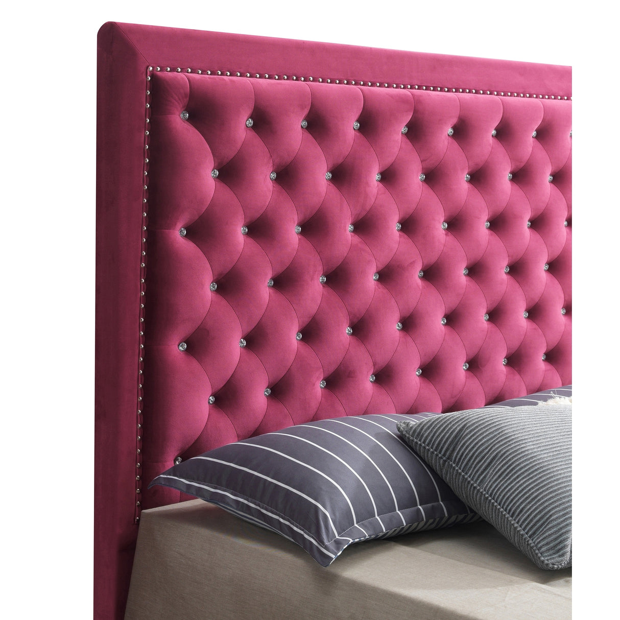 Alba Upholstered King Panel Bed