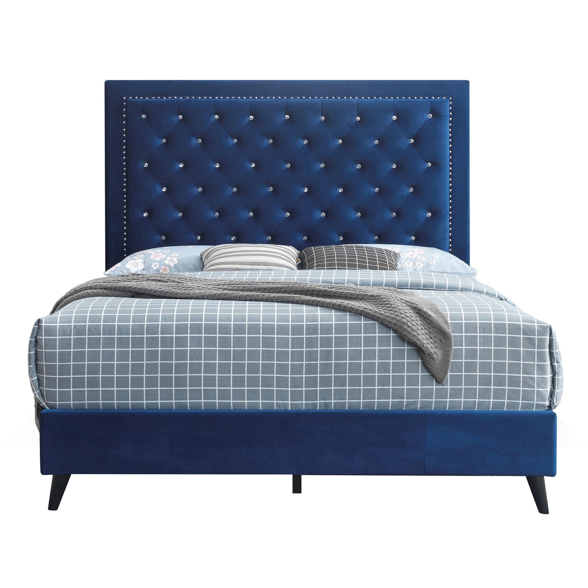 Alba Upholstered King Panel Bed