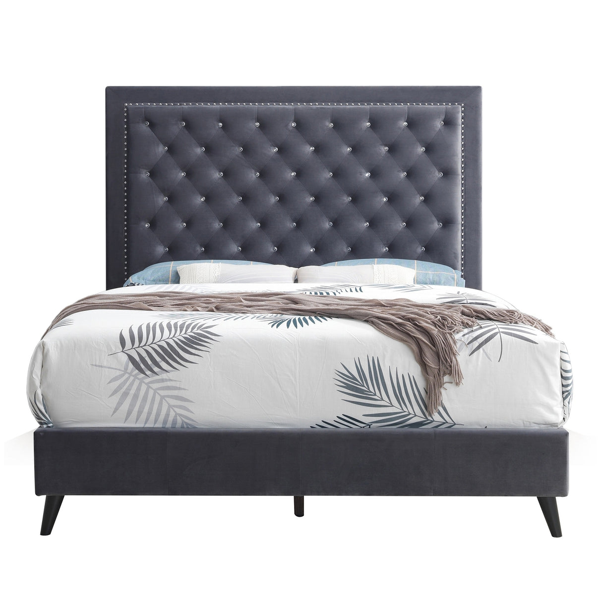 Alba Upholstered King Panel Bed