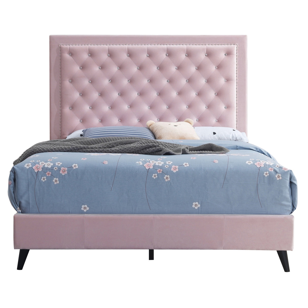 Alba Upholstered King Panel Bed