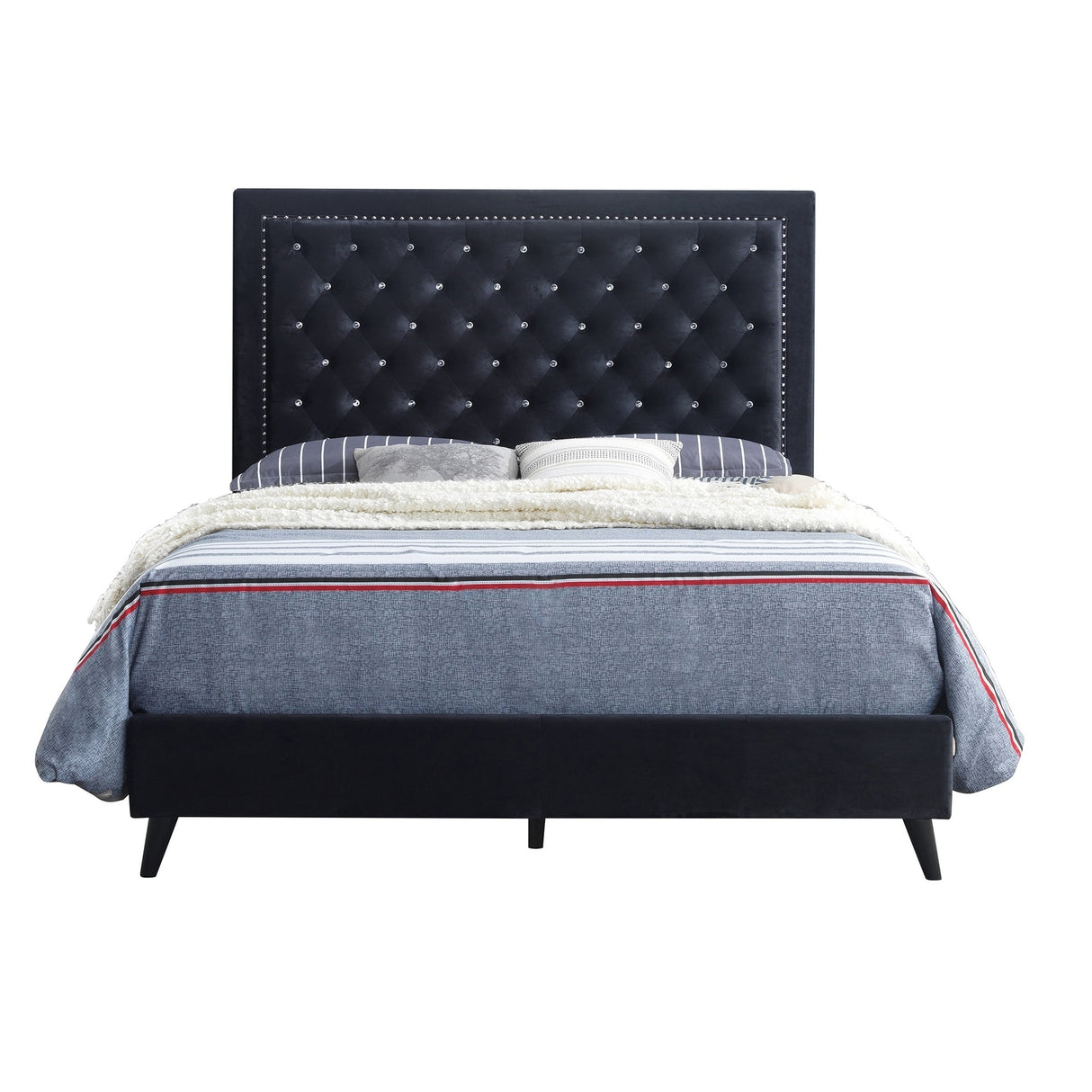 Alba Upholstered King Panel Bed