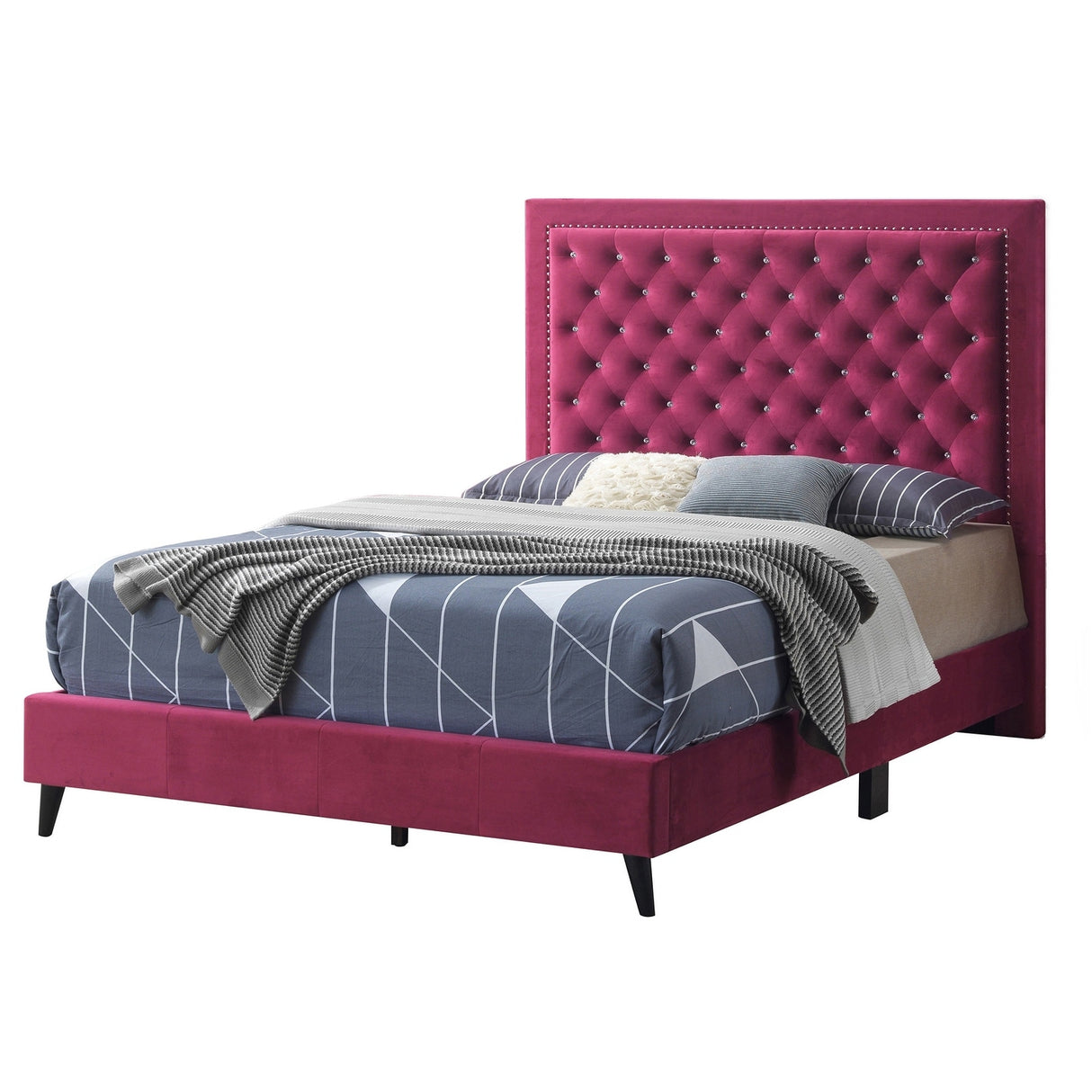 Alba Upholstered King Panel Bed
