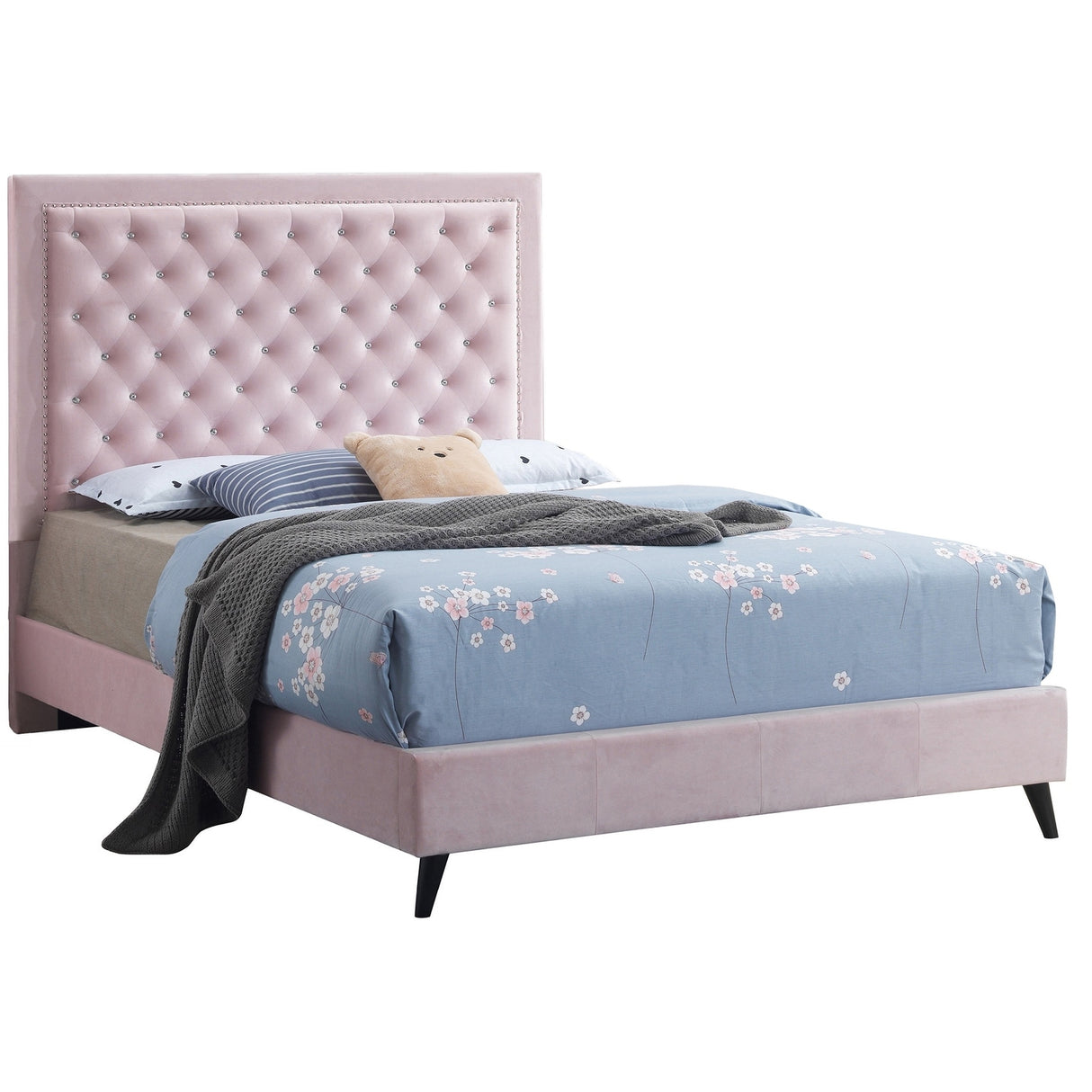 Alba Upholstered King Panel Bed
