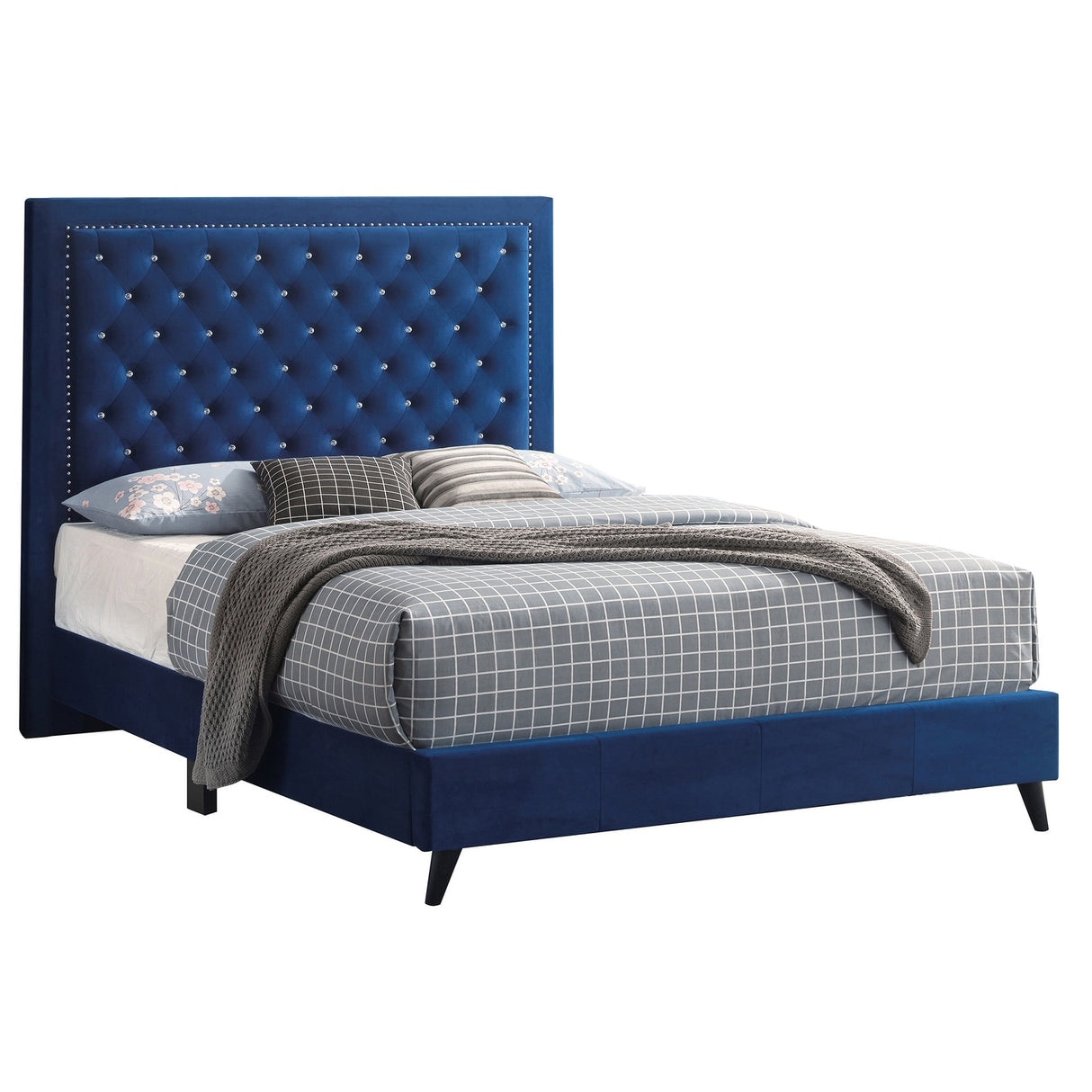 Alba Upholstered King Panel Bed