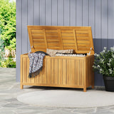 Alberta Outdoor Acacia Wood 100 Gallon Storage Deck Box by Christopher Knight Home