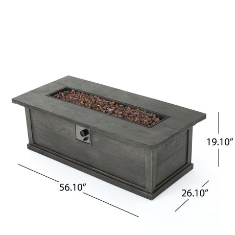 Albion Outdoor 4-Seater Aluminum Chat Set with Fire Pit and Tank Holder by Christopher Knight Home