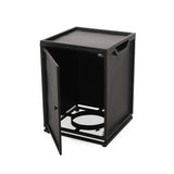 Albion Outdoor 4-Seater Aluminum Chat Set with Fire Pit and Tank Holder by Christopher Knight Home