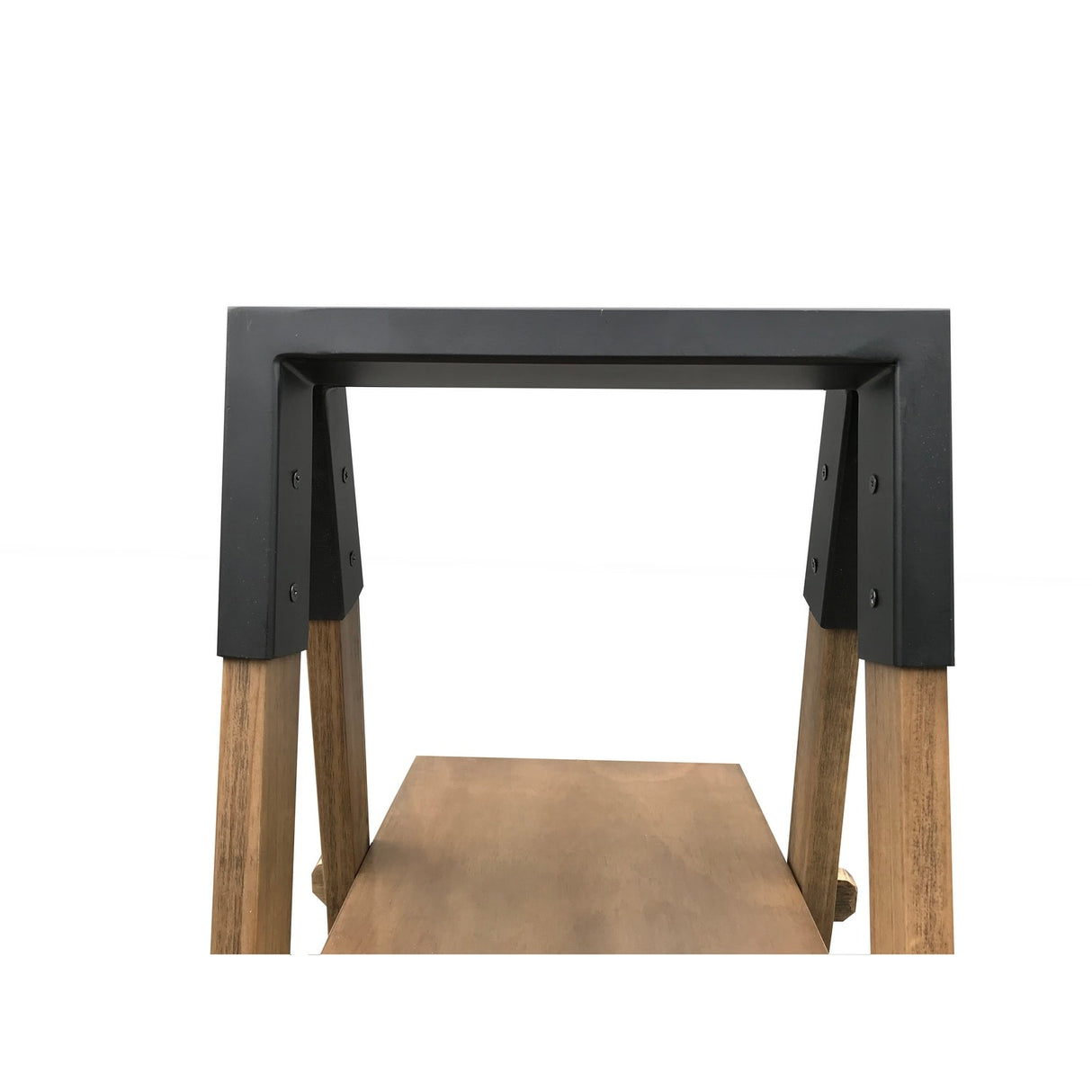 Alden Acacia Wood A-frame Bookshelf