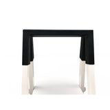 Alden Acacia Wood A-frame Bookshelf