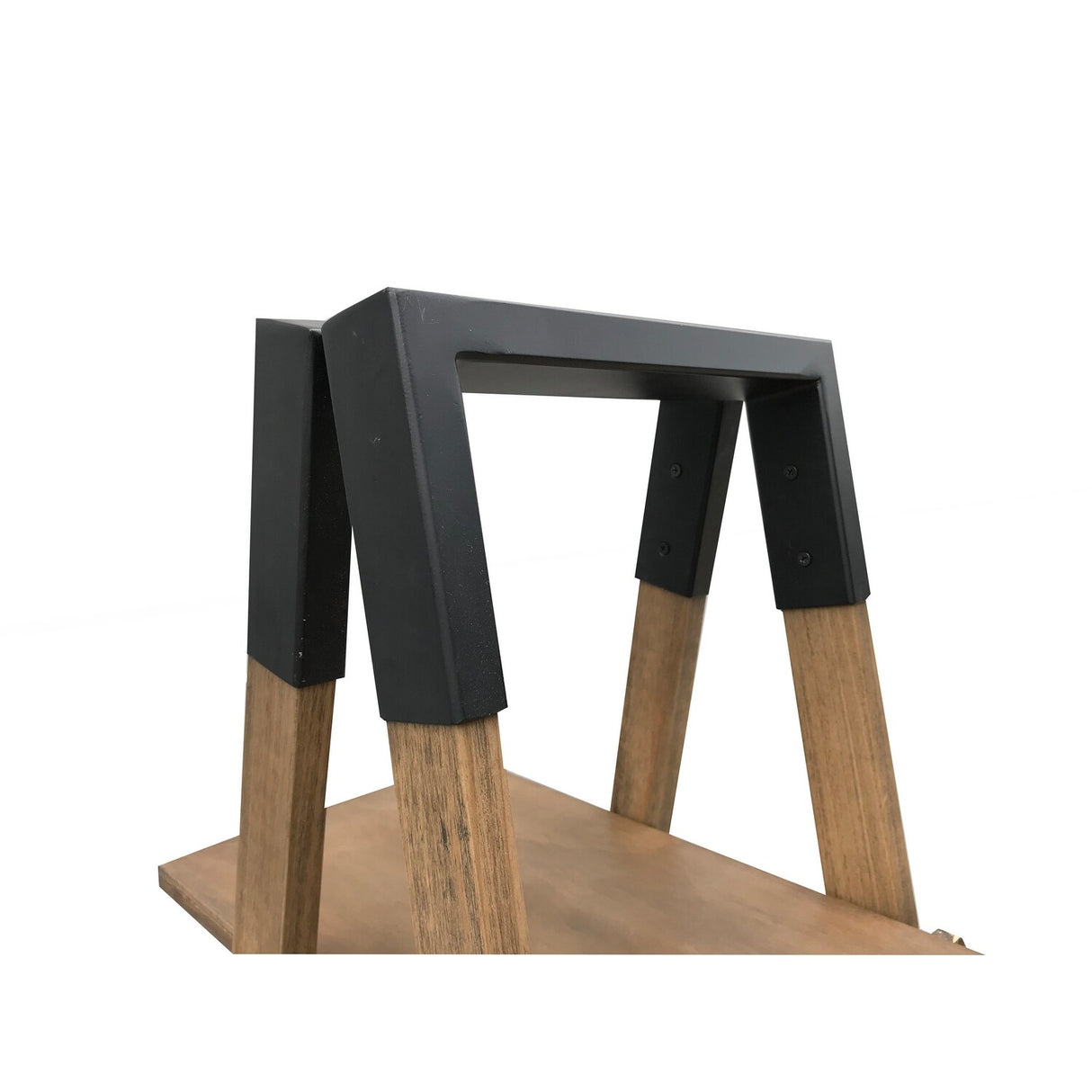 Alden Acacia Wood A-frame Bookshelf