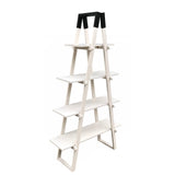 Alden Acacia Wood A-frame Bookshelf