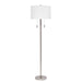 Alden Décor Anders 2-Light Metal Floor Lamp, Black