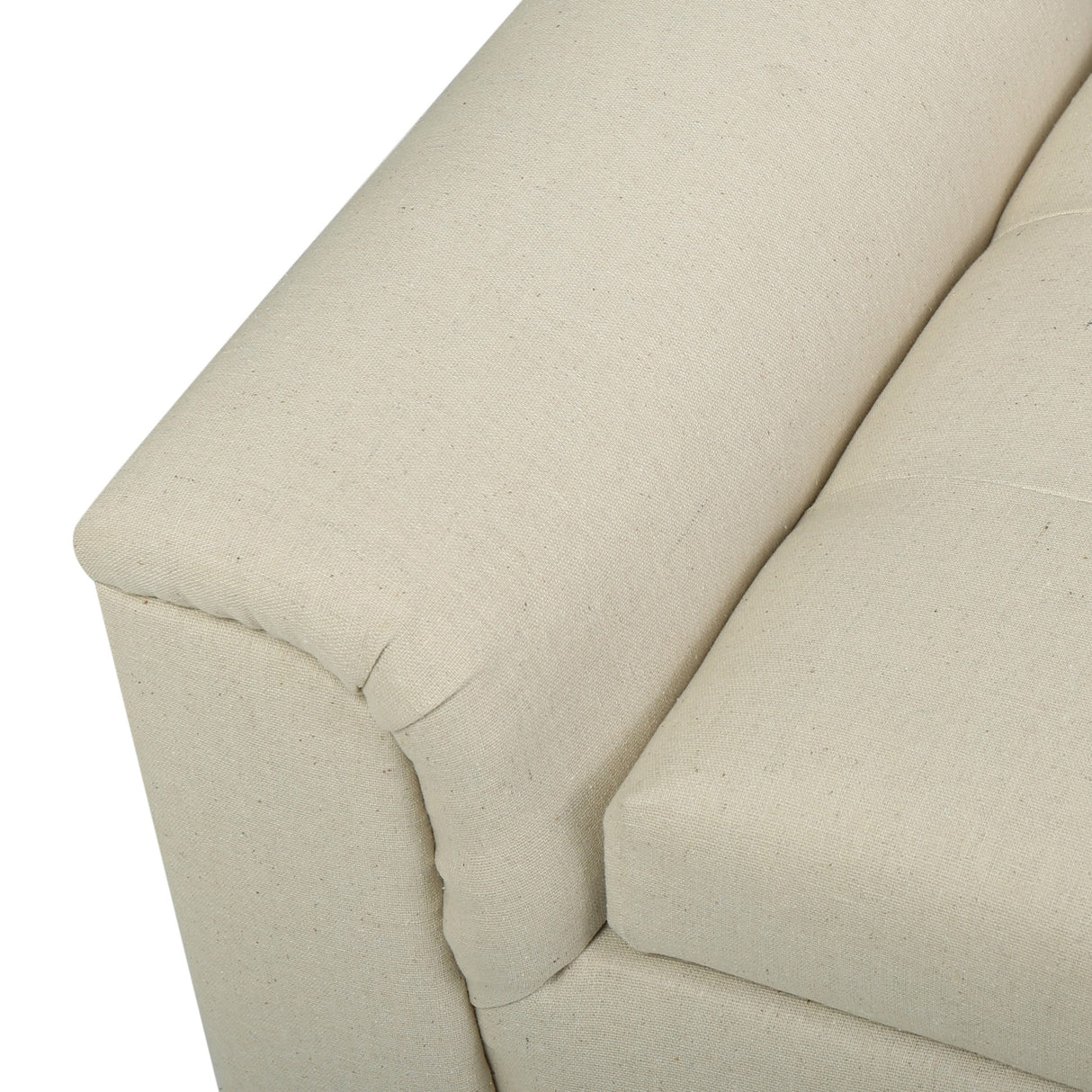 Alden Tufted Fabric Armed Storage Ottoman Bench by Christopher Knight Home