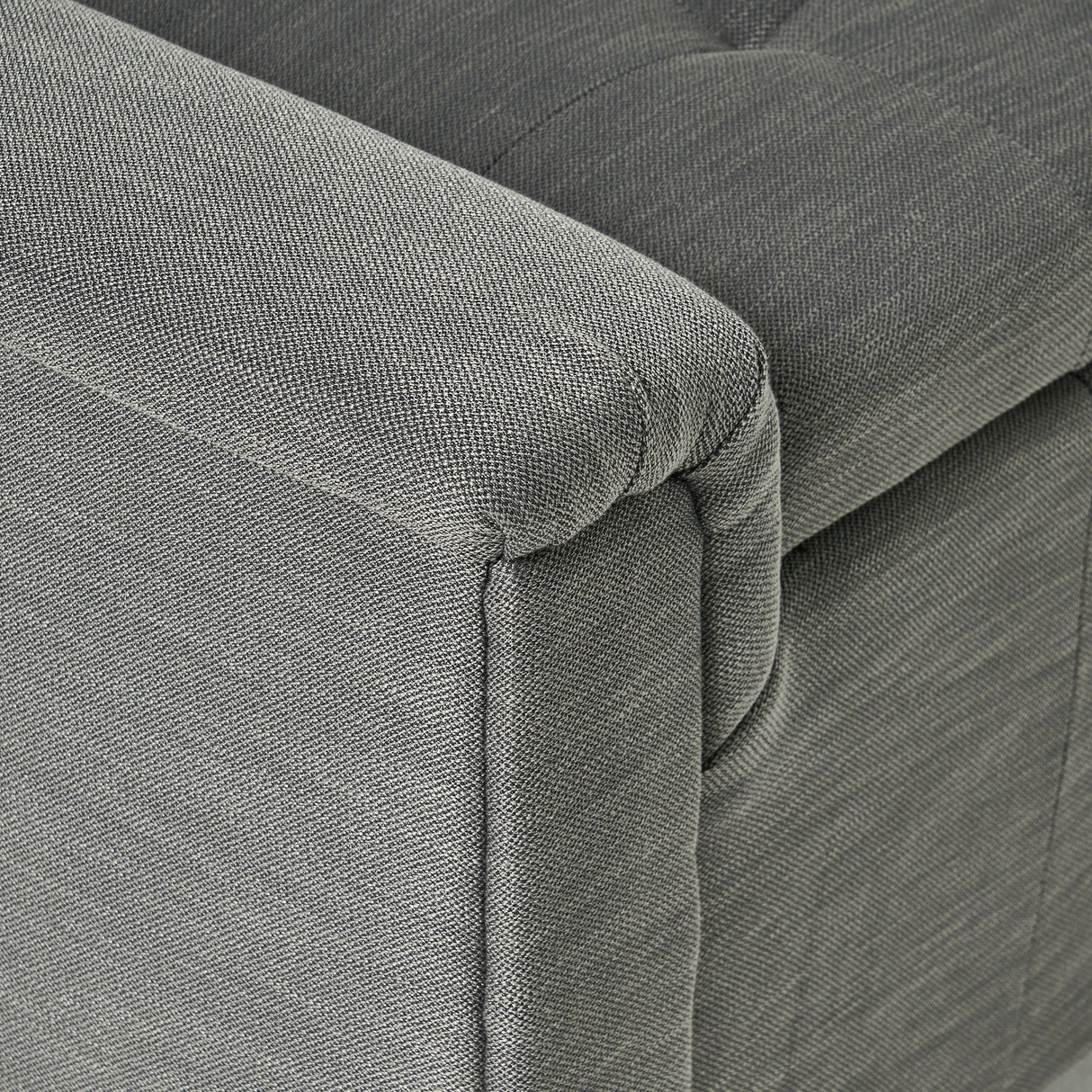 Alden Tufted Fabric Armed Storage Ottoman Bench by Christopher Knight Home