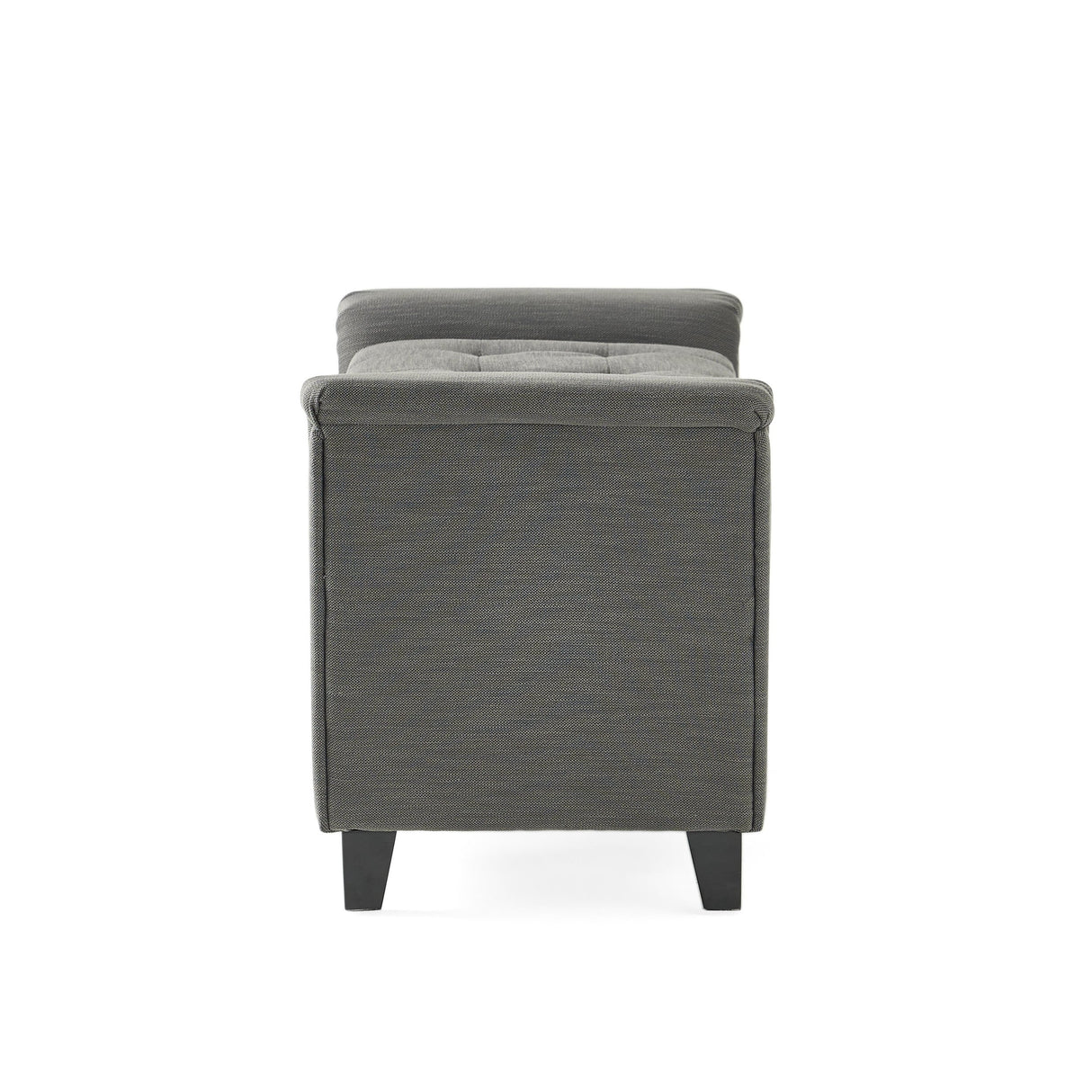 Alden Tufted Fabric Armed Storage Ottoman Bench by Christopher Knight Home