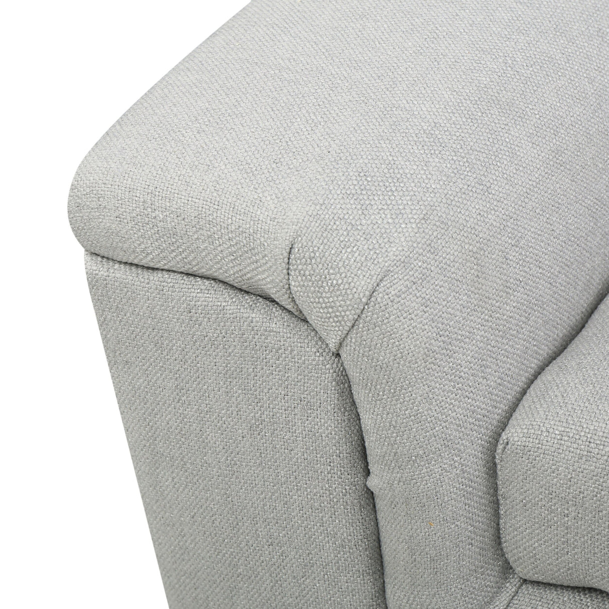 Alden Tufted Fabric Armed Storage Ottoman Bench by Christopher Knight Home