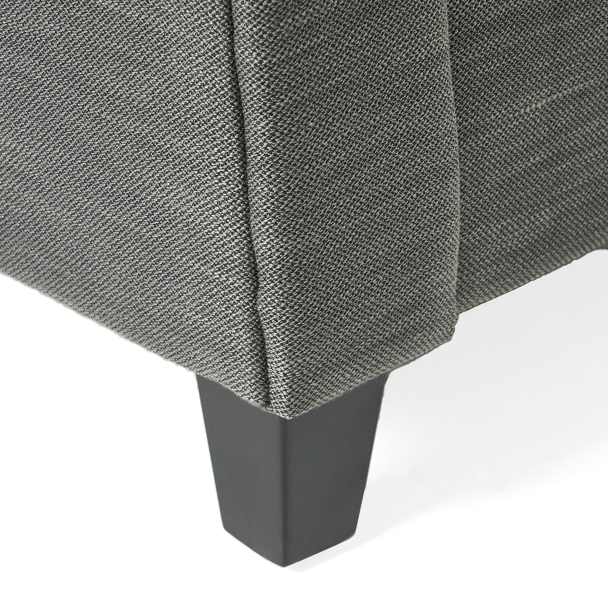 Alden Tufted Fabric Armed Storage Ottoman Bench by Christopher Knight Home