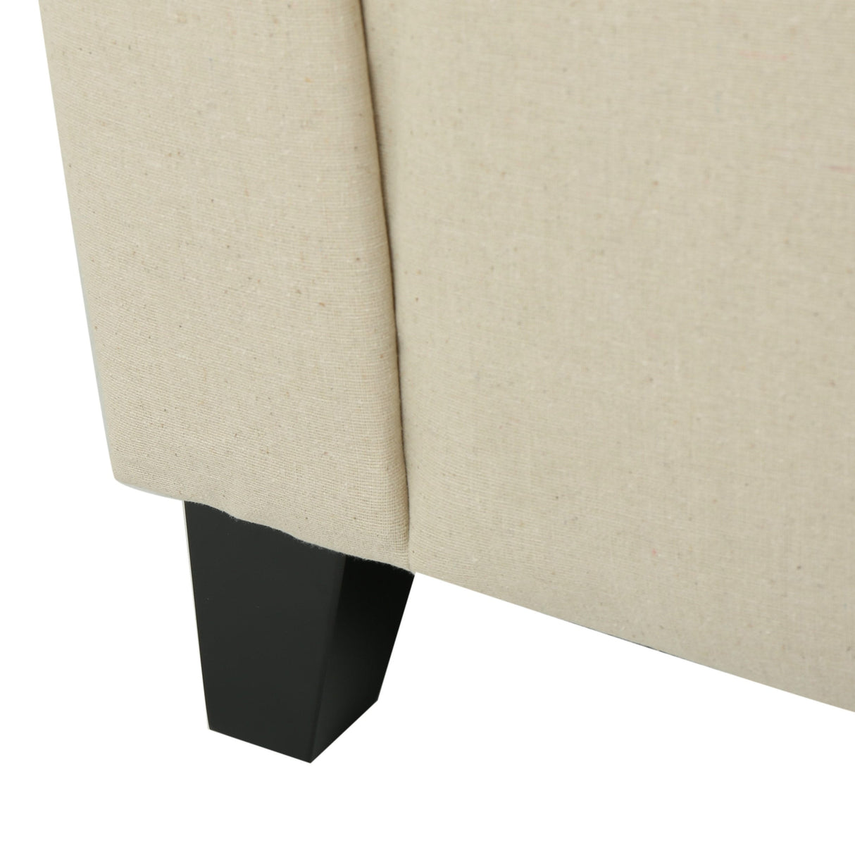 Alden Tufted Fabric Armed Storage Ottoman Bench by Christopher Knight Home