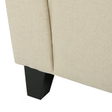 Alden Tufted Fabric Armed Storage Ottoman Bench by Christopher Knight Home
