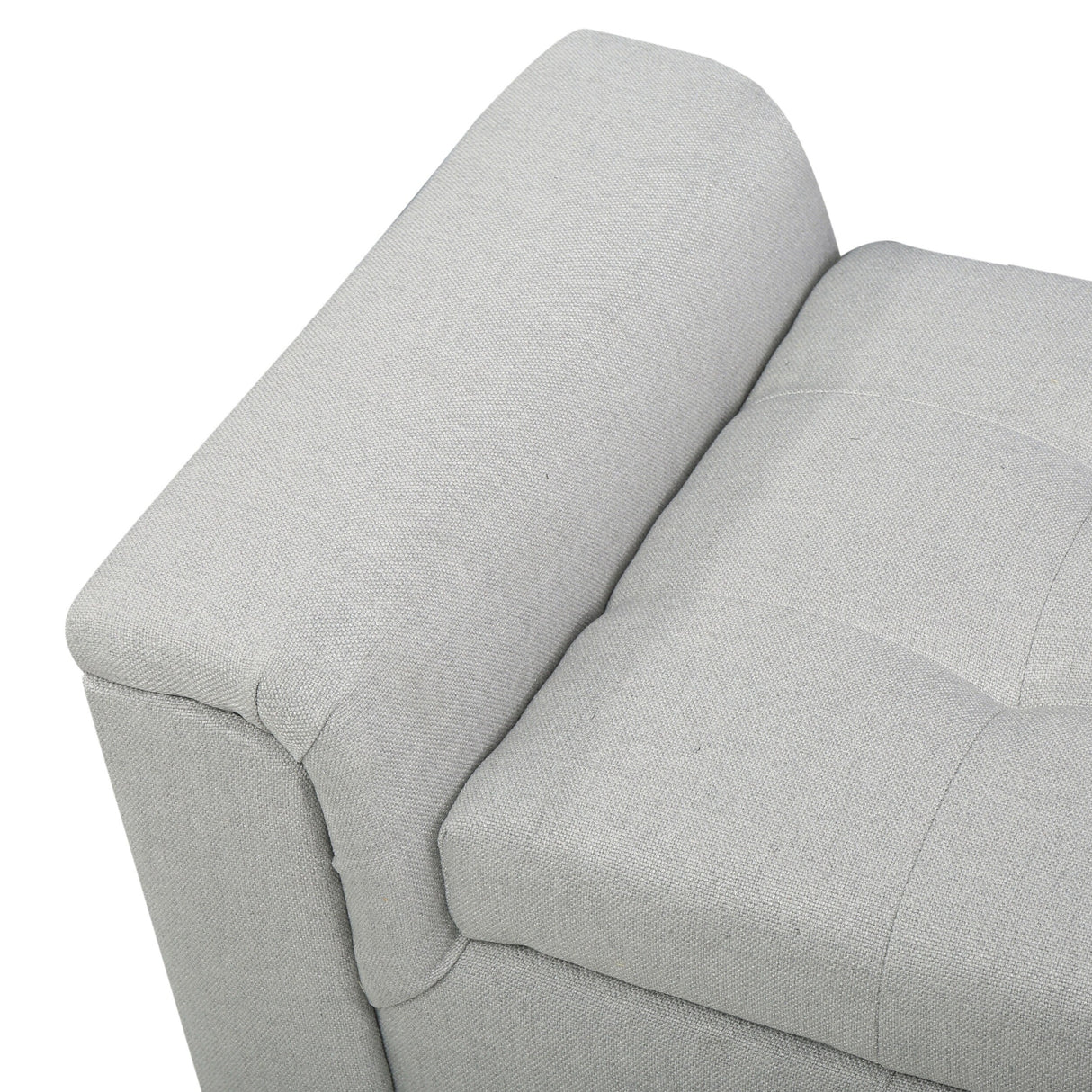 Alden Tufted Fabric Armed Storage Ottoman Bench by Christopher Knight Home