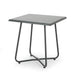 Alder Outdoor Modern 18" Side Table with Steel Legs by Christopher Knight Home