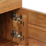 Alderbrook Mid-Century Industrial Acacia Wood Side Table by Christopher Knight Home