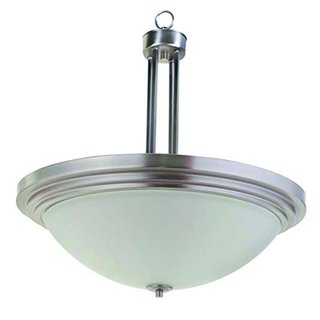 Yosemite Home Decor Aldridge Satin Nickel Finish Steel 3-light Pendant