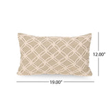 Amhurst Modern Fabric Throw Pillow Cover by Christopher Knight Home