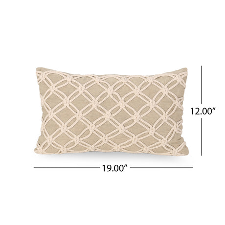 Amhurst Modern Fabric Throw Pillow Cover by Christopher Knight Home