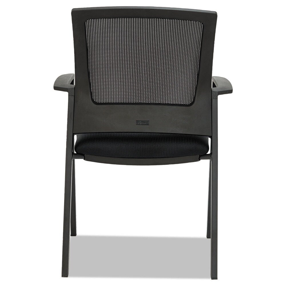 Alera ES Series Black Mesh Stack Chairs (Set of 2)