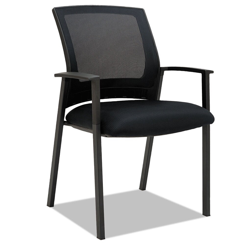 Alera ES Series Black Mesh Stack Chairs (Set of 2)