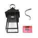 Alestair Farmhouse 2-Pack Outdoor Wall Sconces Clear Glass Exterior Lantern for Entryway/ Front Door/ Patio