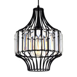Alethia 1 Light Down Pendant With Black Finish