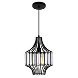 Alethia 1 Light Down Pendant With Black Finish