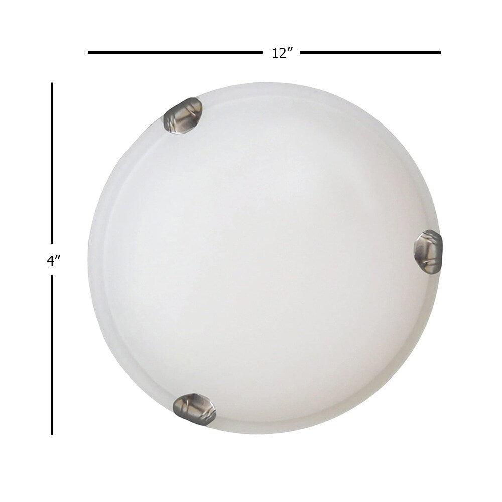 Alex 2 Light Flush Mounted Lighting - Satin Nickel