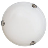 Alex 2 Light Flush Mounted Lighting - Satin Nickel