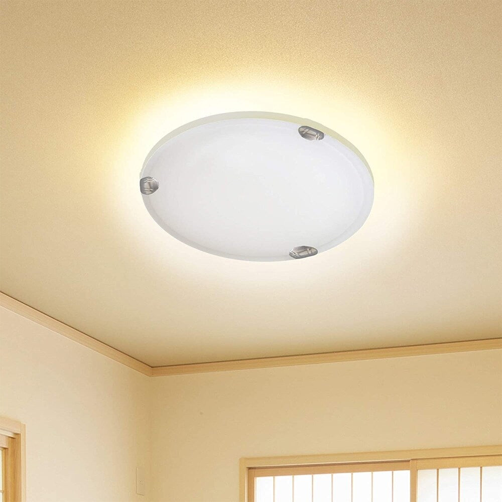 Alex 2 Light Flush Mounted Lighting - Satin Nickel