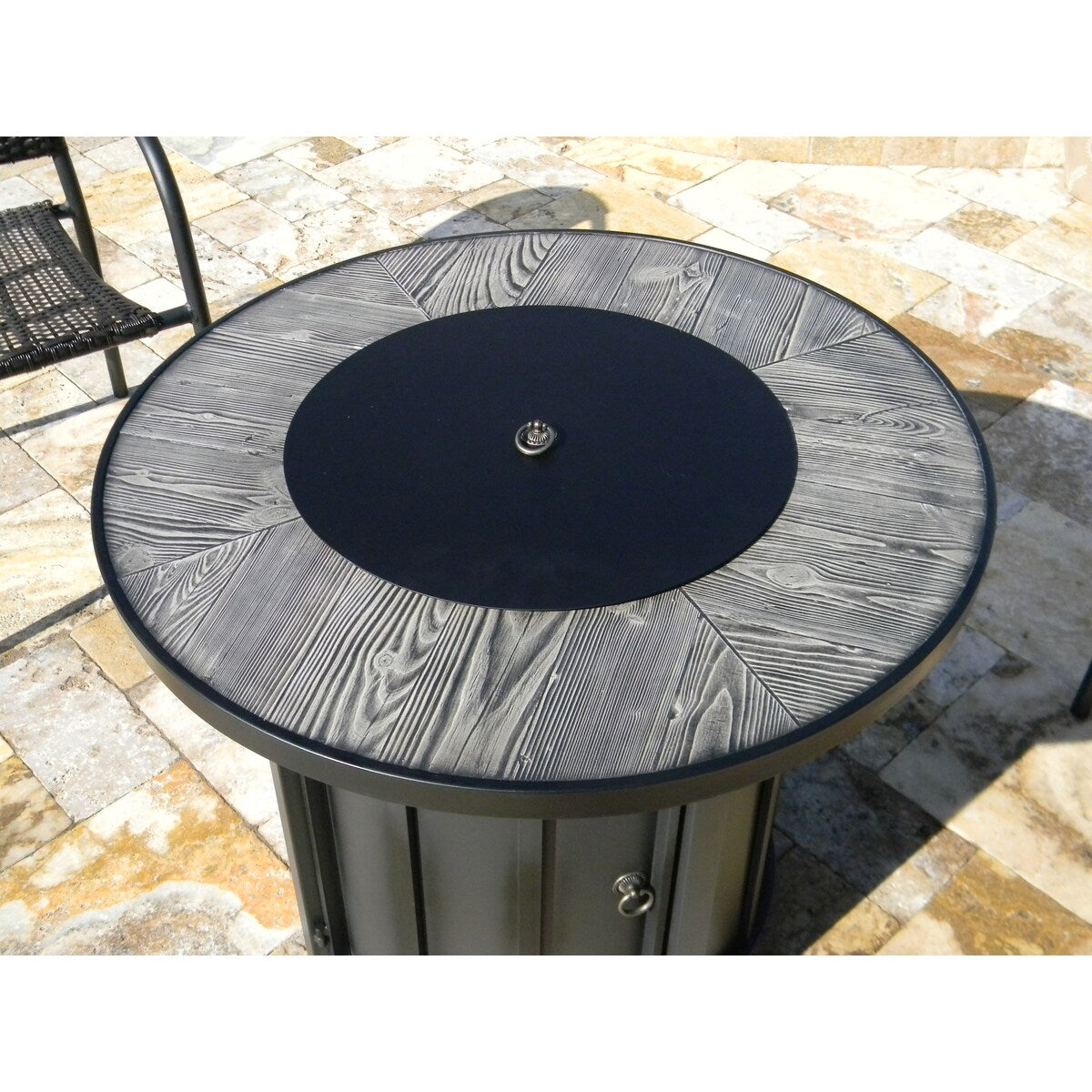 AZ Patio Heaters Faux Wood Fire Pit