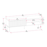 Alexander Fluted TV Stand for TVs up to 75" - 59"