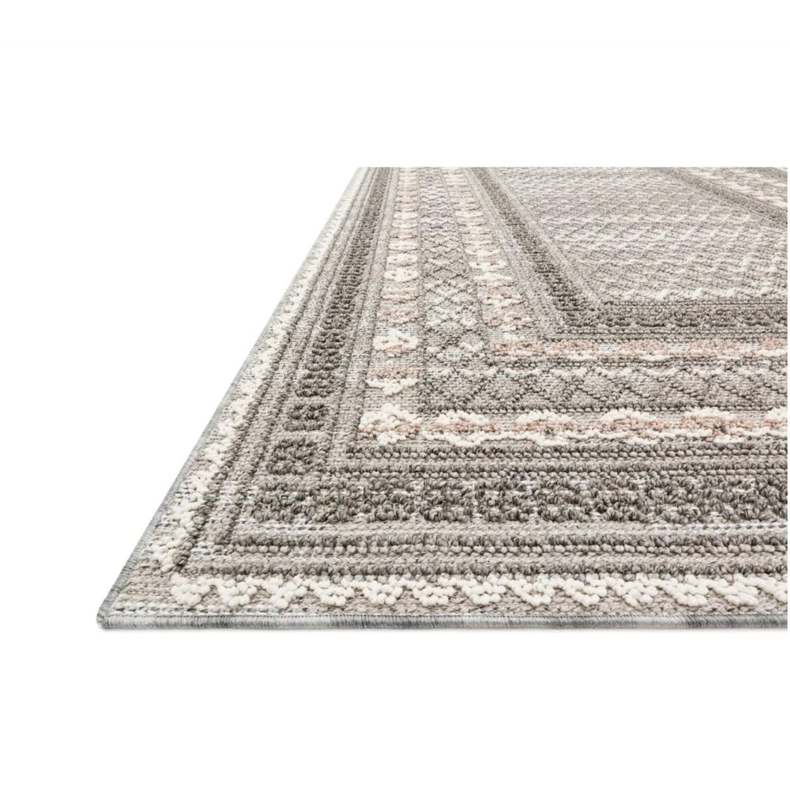 Alexander Home Denise Border Textured Indoor / Outdoor Area Rug