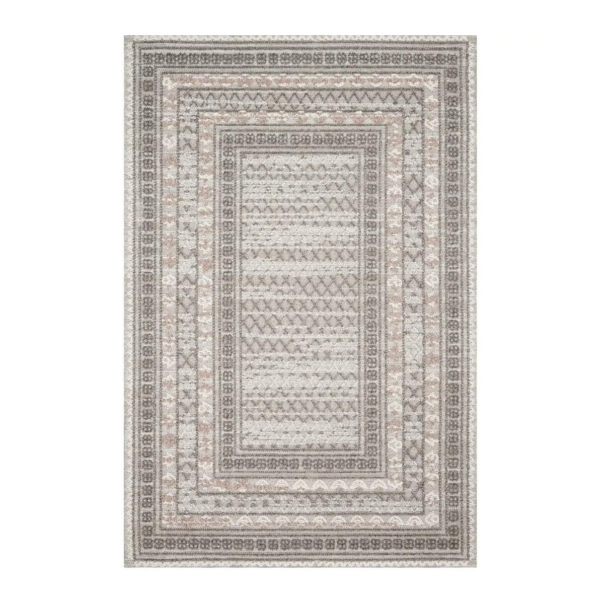 Alexander Home Denise Border Textured Indoor / Outdoor Area Rug