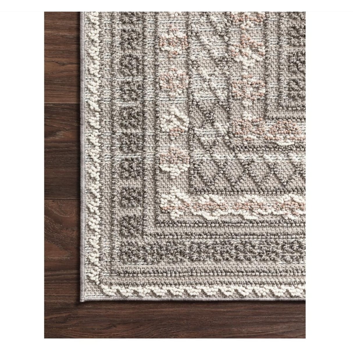 Alexander Home Denise Border Textured Indoor / Outdoor Area Rug