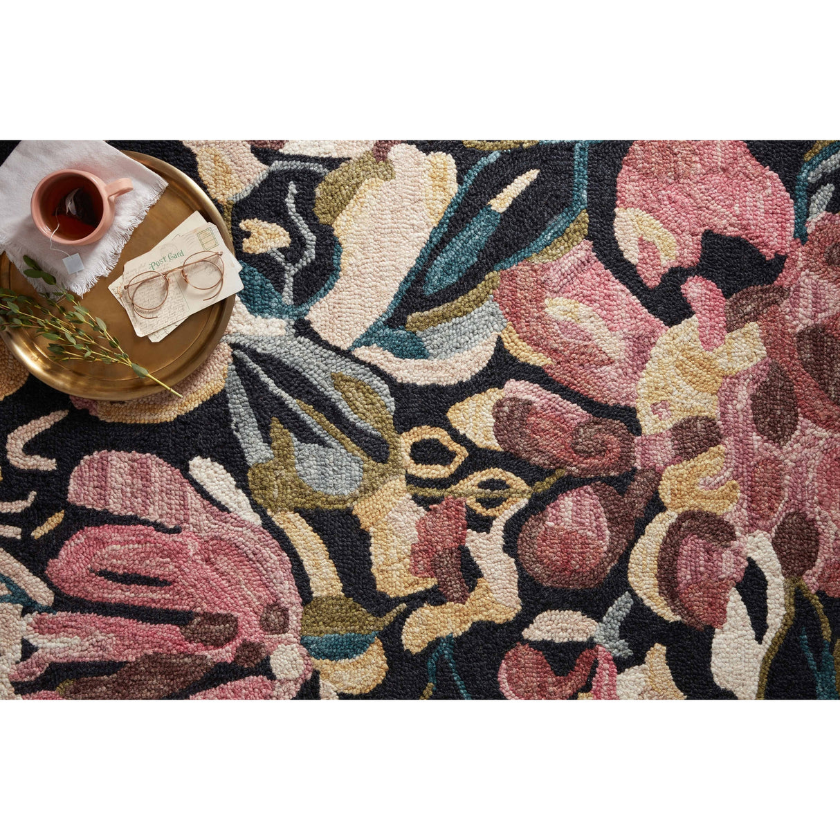 Alexander Home Evelyn Floral Bouquet Area Rug