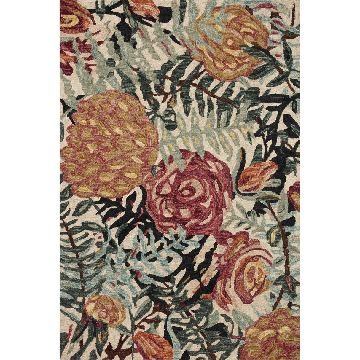 Alexander Home Evelyn Floral Bouquet Area Rug