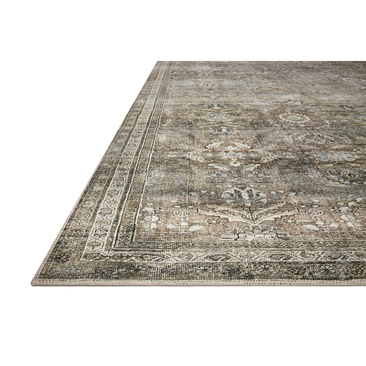 Alexander Home Isabelle Shabby Chic Vintage Distressed Printed Area Rug